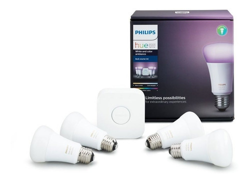 Philips Bombilla En Tono Blanco Y Color Ambiente, 471960, 9w