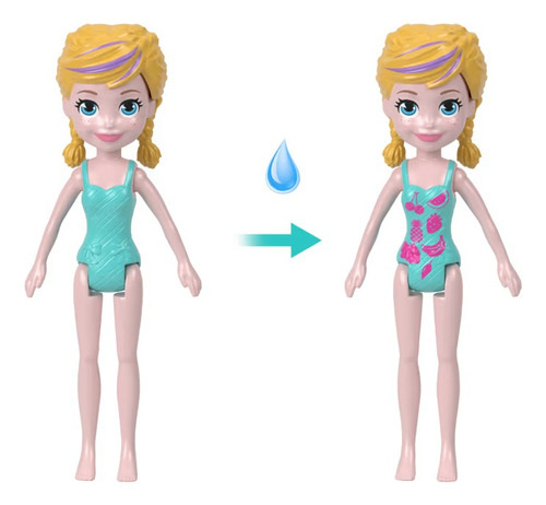 Boneca Polly Pocket Conjunto Barco Unicórnio Mattel Hwp26