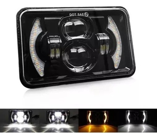 Faros Led 4x6 H4 Alta Baja Drl Turno Signal 4x4 4656 4651 N