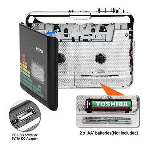 Convertidor De Cassette A Mp3 Usb, Reproductor De Música De