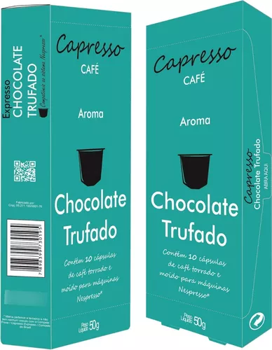 Capsulas Nespresso Chocolate Cappuccino Café Italle 20 unidades
