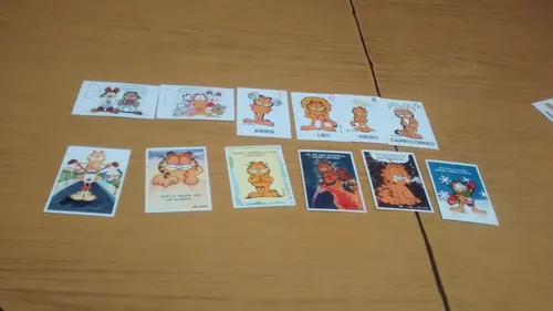 Garfield Panini Mini Tarjetas,signos Del Zodiaco,armables (Usado)
