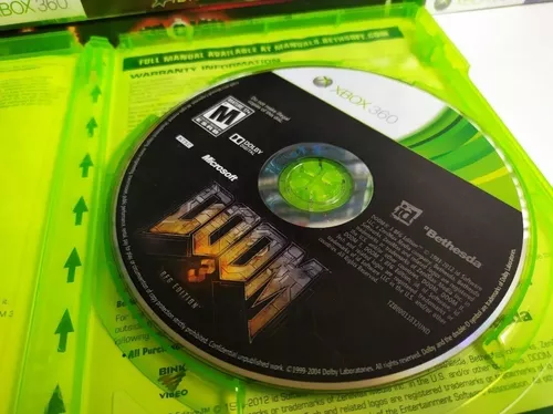 Jogo Doom 3 Xbox 360 Usado S/enacrte - Fazenda Rio Grande