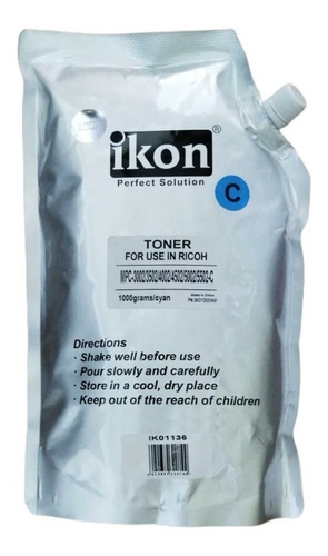 Tóner Recarga Para Ricoh Mpc 3002 3502 4502 5002 5502 C 1k
