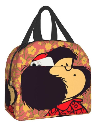 Lonchera Térmica Vintage Quino Comic Mafalda Para Mujer Po