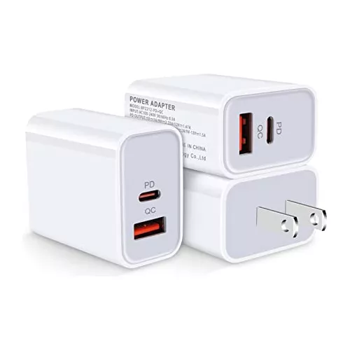 Bloque de cargador para iPhone, cargador de teléfono enchufable, paquete de  4 unidades, cargador de pared USB de un solo puerto, adaptador de carga