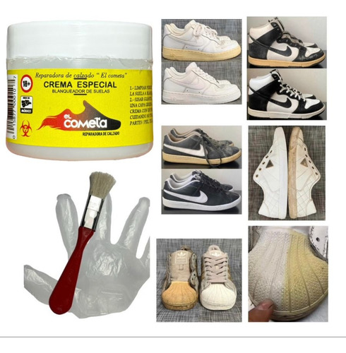 Crema Blanqueadora De Suelas De Tenis El Cometa