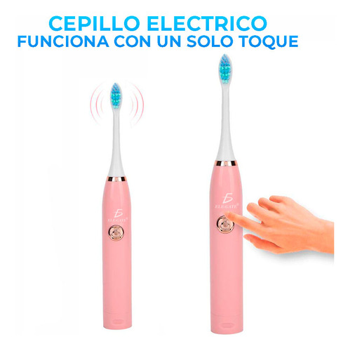 Kit De 3 Cepillo De Dientes Eléctrico Con 6 Cabezales