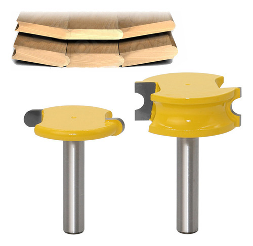 Fresadora A Arco Tipo T Router Bit 2 Pcs Com Haste De 1/2 Po