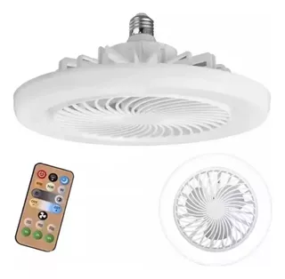 Foco Led Ventilador Con Control Remoto Rotación 360° 3 En 1