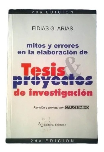 Mitos Errores Elaboracion Tesis Proyectos Fidas Arias C14