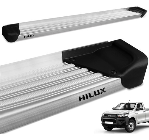 Estribo Lateral Hilux 2009 2010 Cabine Simples Natural A3