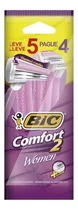 Comprar Máquinas de afeitar Afeitadoras Descartables Descaratables Femeninas Depilación Mujer Bic Comfort For Women X 5 Afeitadoras