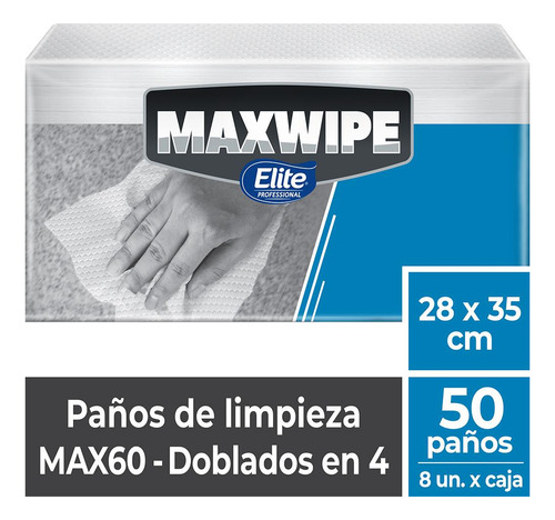 Paños Reutilizables Maxwipe 60 Interc X 50 Hojas 6288 Elite 