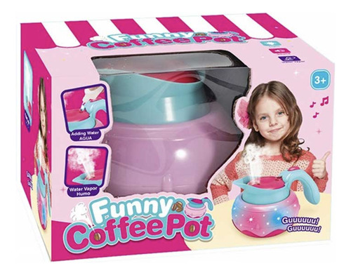 Juguete Cafetera Utensilio Simulación Para Niños, Con Luces
