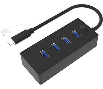 Hub Usb-c A 4 Puertos Usb 3.0 Iczi Para Macbook Asus Y Mas