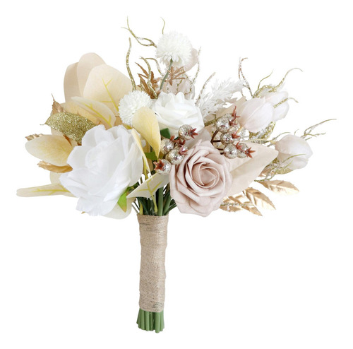 Ramo De Boda Flores Artificiales Flores De Seda, Ramo De
