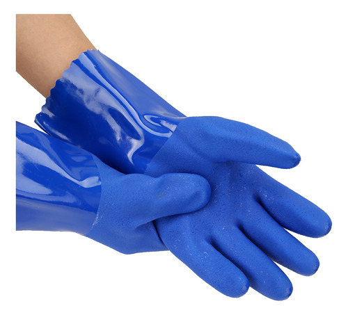 Guantes De Resistencia Química, Guantelete De Pvc, Tejidos C