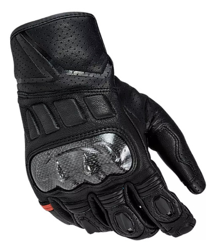 Guantes Ls2 Spark Cuero Corto Racing Protecciones - Olivos