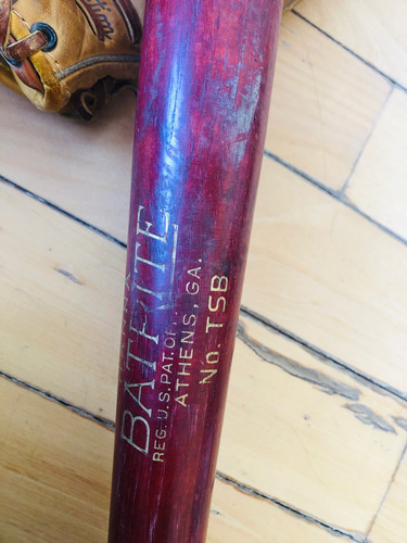 Trío Antiguo Béisbol Bate Pelota E Guante Wilson 1958 (Usado)