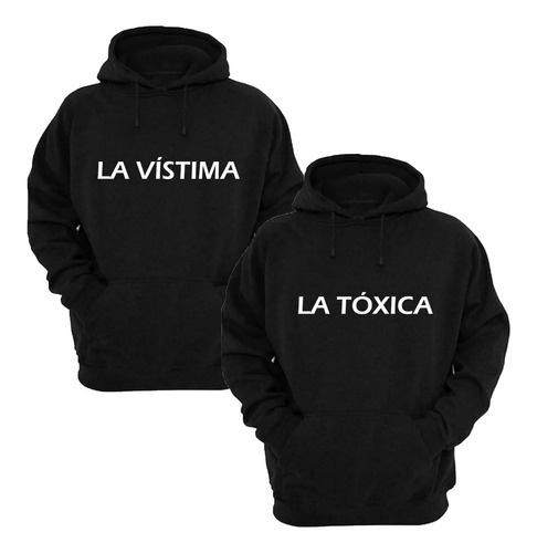 Polerones Duo 2 Sudaderas Pareja Toxica Y Vistima Novios