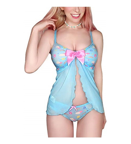 Baby Doll  Con Encaje Y Correa Talla  M