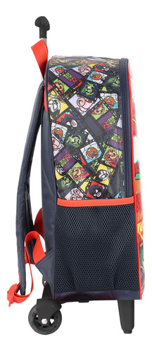 Mochila Jovens Titãs Rodinhas Infantil Dc Comics Is41251tg Cor Vermelho Desenho Do Tecido Titans