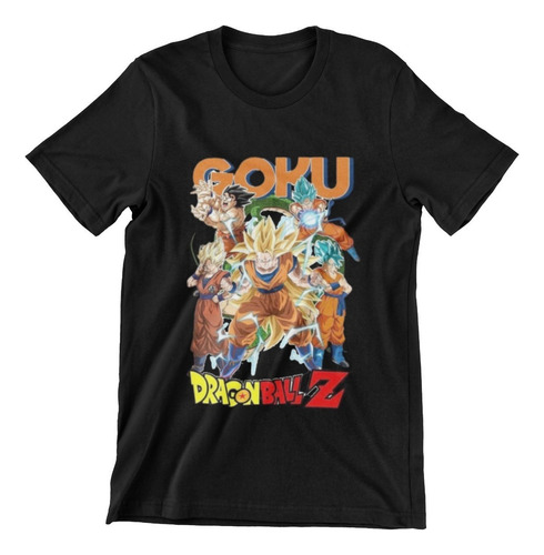 Polera Unisex Dragon Ball Goku Manga Anime Algodon Estampado