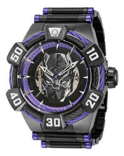 Reloj Para Hombre Invicta Marvel 40986 Púrpura Y Negro