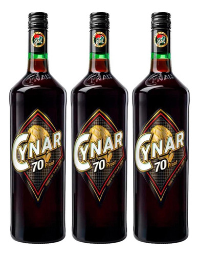 Aperitivo Cynar 70 Proof 750 Ml Fullescabio X3 Oferta