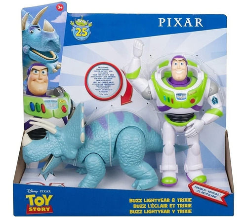 Imagem 7 de 7 de Toy Story Figura Básica Buzz Lightyear E Trixie Mattel