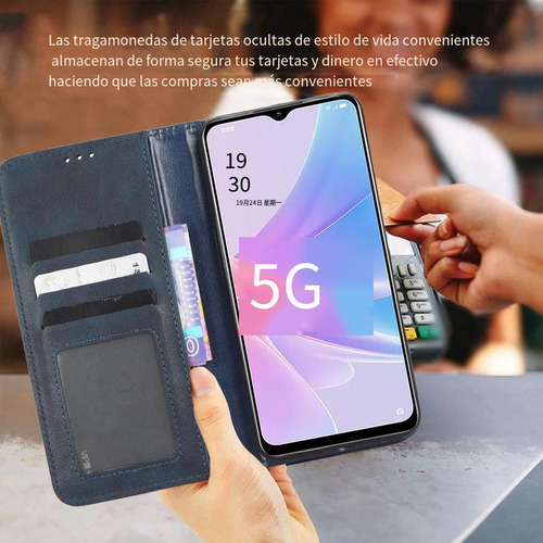 Funda Tipo Cartera Para Google Pixel 9a Google Pixel 9 Pro Xl Funda De Piel Con Tapa Magnética