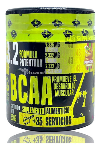 Bcaa's 3:2:2 Ponche De Frutos 350 Grs 43 Supplements