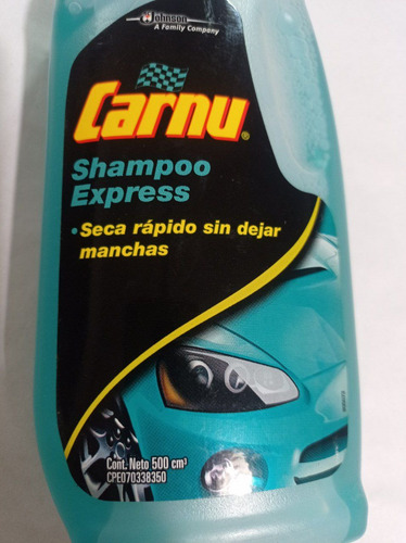 Shampoo Para Carro Carnu Express Secado Rápido