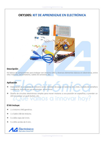 Kit De Aprendizaje Compatible Con Arduino Uno Oem Oky1005