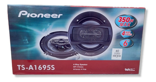 Imagen 3 de 4 de Cornetas Pioneer 6'' 4 Vías Coaxiales 6.5 Ts-a1695s Sonido