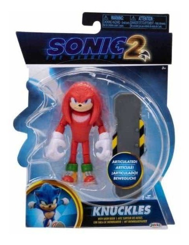 Sonic 2 Knuckles Figura Articulada Muñeco