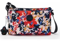 Comprar Crossbody Kipling Modelo Mikaela Acabado De Los Herrajes Níquel Correa De Hombro Negro Diseño De La Tela Floreado