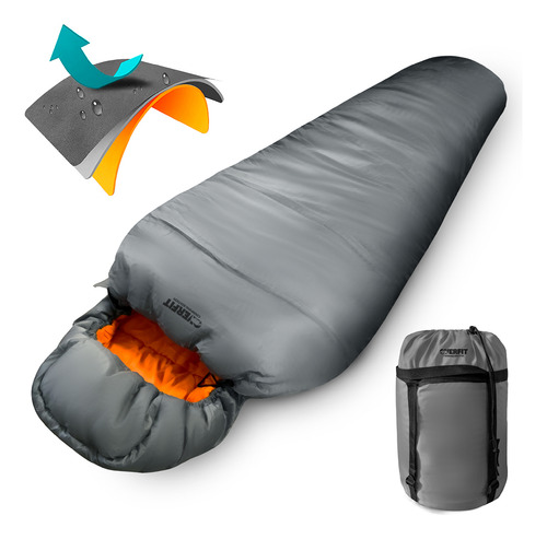Saco De Dormir Termico 0 A 15 Grados Momia Overfit Camping