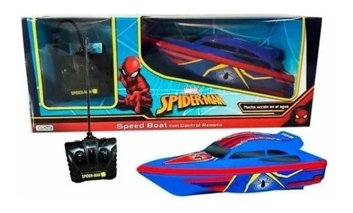  Lancha  Bote  Spiderman Vengadores  Con Control Remoto