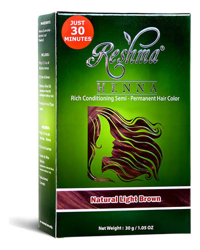 Reshma Beauty Henna 100% Natural Para Mujer, Tinte Orgnico P