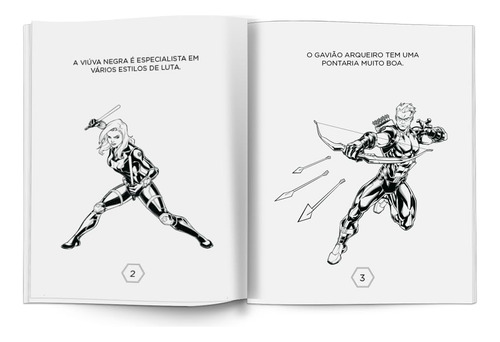 Mini Livro Infantil Ler E Colorir Com Lápis De Cor - Marvel Vingadores