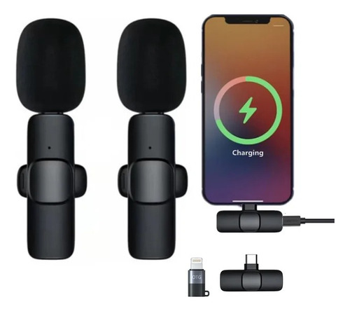 Micrófono K9 Doble Solapa Para Android Y iPhone