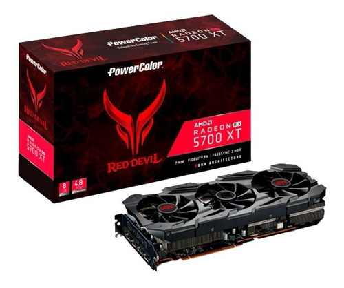 Placa De Video Powercolor Radeon Rx 5700 Xt Red Devil 8gb