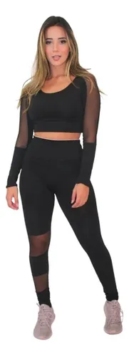 Legging com detalhe transparente sales