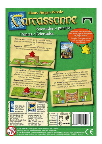 Imagen 2 de 4 de Juego De Mesa Carcassonne Mercados Y Pue... Devir Muy Lejano