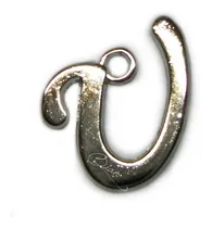 Comprar 10 Dijes De Metal Letra U ~ Para Bijouterie Artesanias