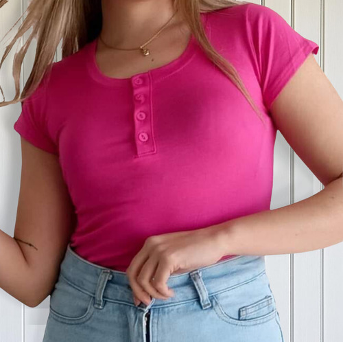 Remera Básica De Mujer Modal Suaves Nueva Temporada