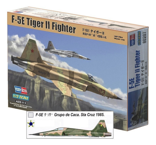 F-5e Tiger Ii Fighter (fab) 1/72 - Hobby Boss 80207 F5e