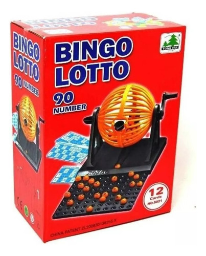 Bingo Lotto Tómbola 12 Cartones 90 Números